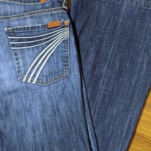 7 For All Mankind Dojo Flare Jeans Size 27